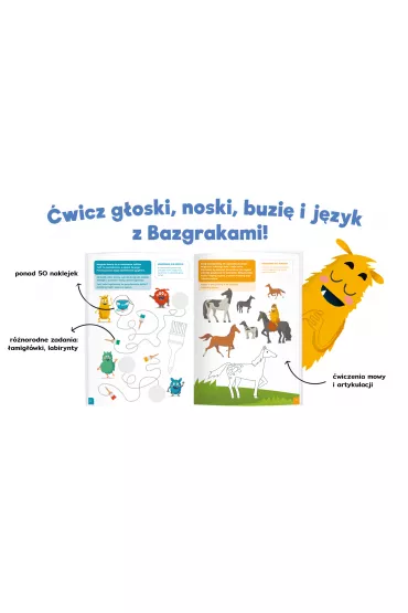 Bazgraki i gimnastyka j�zyka. �wiczenia logopedyczne. Kapitan Nauka - Anna Zaj�c