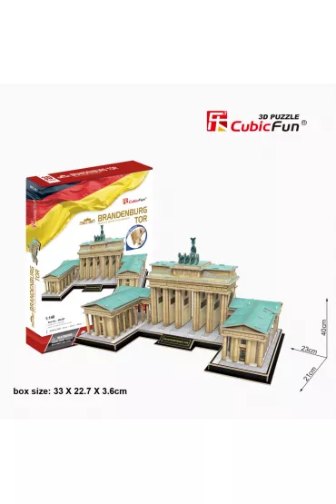 Puzzle 3D Brama Brandenburska Cubic Fun
