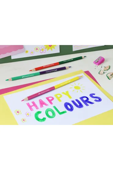 Faber-Castell Kredki o��wkowe + 3 kredki dwustronne 24 kolor�w 12 szt.