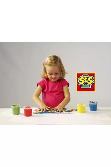 Ses Creative Farby do malowania palcami 4 kolory