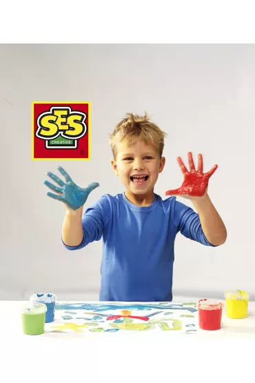 Ses Creative Farby do malowania palcami 4 kolory