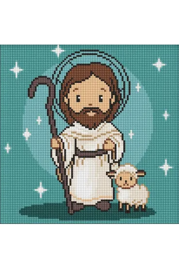 Diamentowa mozaika Kids - Ukochany Jezus 30x30cm Ideyka