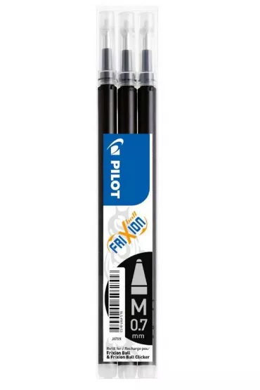 Pilot Wkad Frixion czarny 3 szt.
