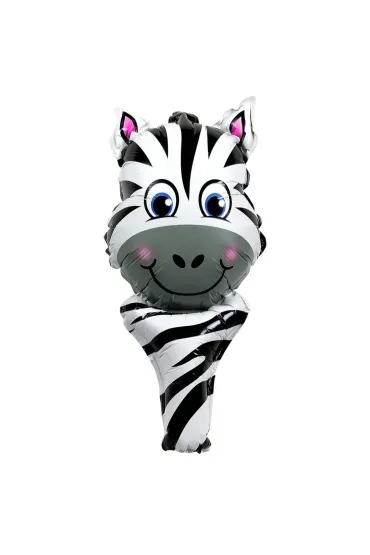 Balon foliowy zwierz�tko z uchwytem zebra