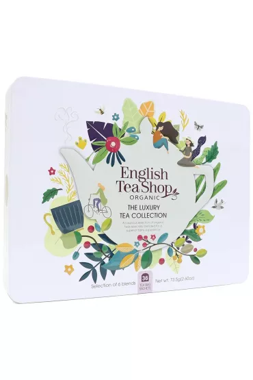 English Tea Shop Organic Zestaw herbat i herbatek luksusowych w puszce (the luxury - 6 smak�w) 36 x 2,04 g Bio