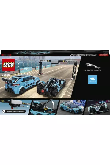 LEGO Speed Champions Formula E Panasonic Jaguar Racing GEN2 car i Jaguar I-PACE eTROPHY 76898