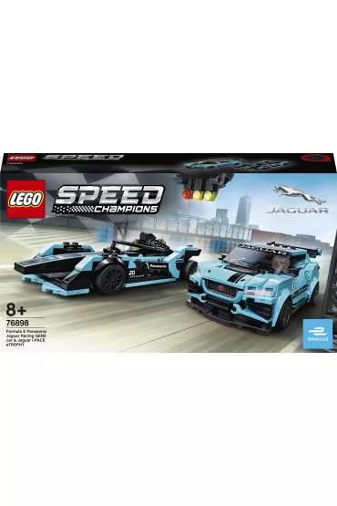 LEGO Speed Champions Formula E Panasonic Jaguar Racing GEN2 car i Jaguar I-PACE eTROPHY 76898