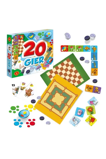 Gry rodzinne. Zestaw 20 gier