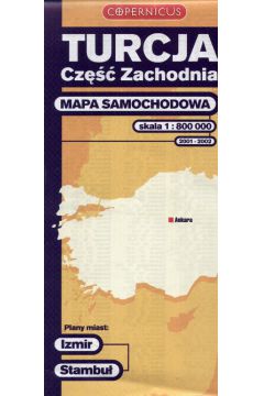 Turcja Cz�� Zachodnia - mapa samochodowa