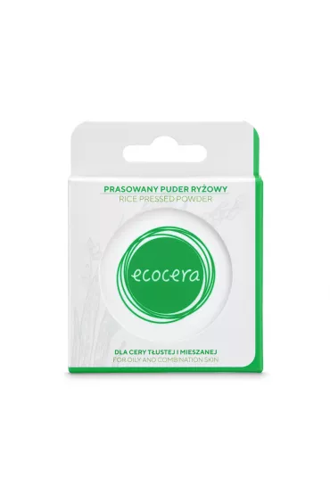Ecocera Rice Pressed Powder prasowany puder ry�owy dla cery t�ustej i mieszanej 10 g