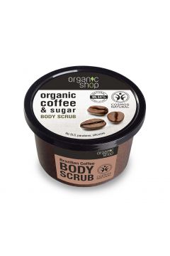 Organic Shop Organic Coffee & Sugar Peeling do ciaa na bazie oleju z kawy i naturalnego cukru 250 ml