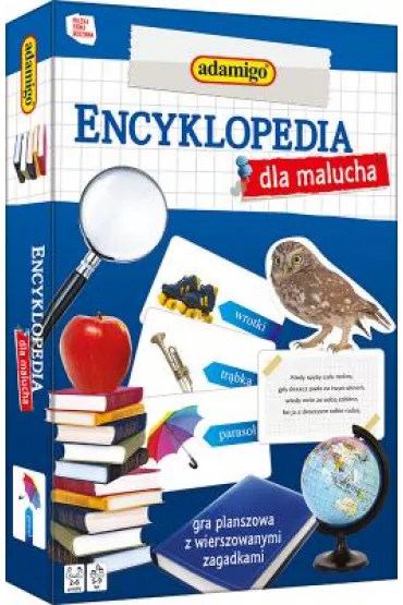 Encyklopedia dla malucha. Gra planszowa z wierszowanymi zagadkami Adamigo