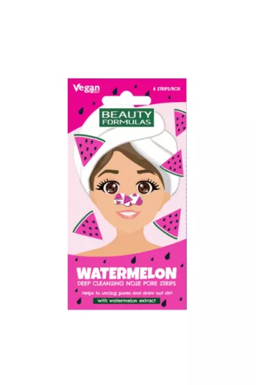 Beauty Formulas Paski na nos g��boko oczyszczaj�ce Arbuz 6 szt.