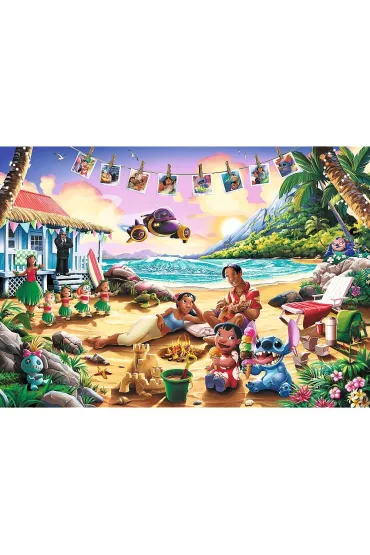 Puzzle 1000 Trefl Premium Plus Lilo & Stitch Impreza na pla�y 10918