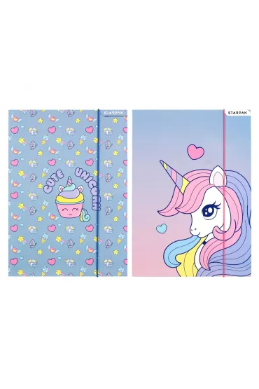 Teczka z gumk� A4 Unicorn STARPAK 553546