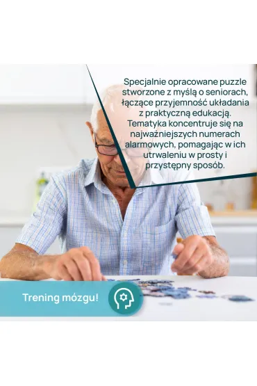 GRA DLA SENIORA PUZZLE NUMERY ALARMOWE Kangur