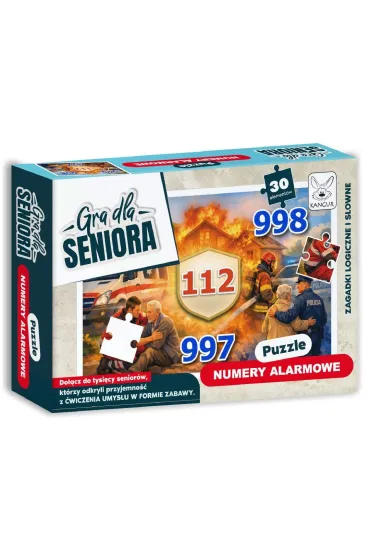 GRA DLA SENIORA PUZZLE NUMERY ALARMOWE Kangur
