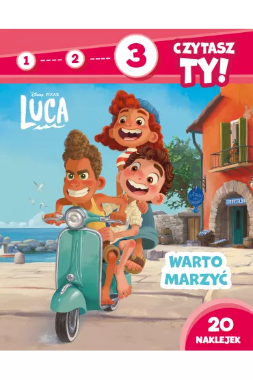 1, 2, 3, czytasz Ty! Poziom 3. Marzenia si� spe�niaj�. Disney Pixar Luca - El�bieta Lekan 