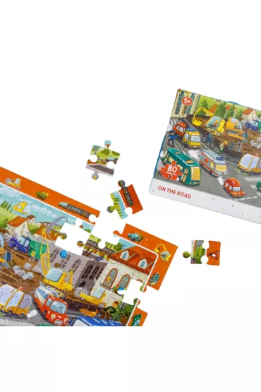 Puzzle obserwacyjne 80 el. Na drodze Dodo
