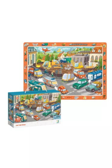 Puzzle obserwacyjne 80 el. Na drodze Dodo
