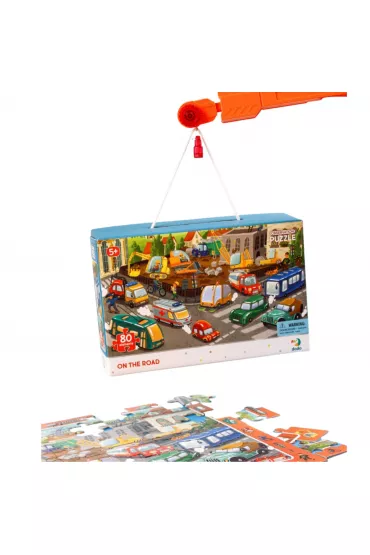 Puzzle obserwacyjne 80 el. Na drodze Dodo