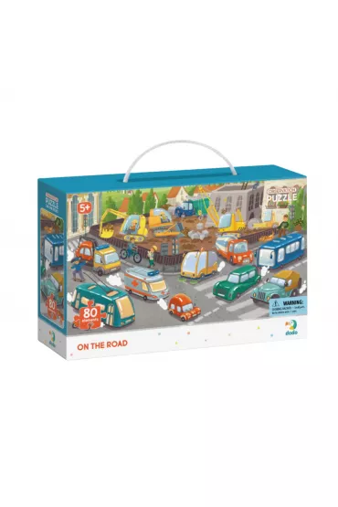 Puzzle obserwacyjne 80 el. Na drodze Dodo