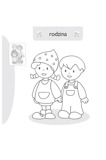 Malowanie-doklejanie. Rodzinki