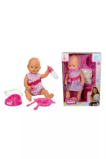 Lalka NBB - Bobas z akcesoriami, 38 cm Simba - New Born Baby