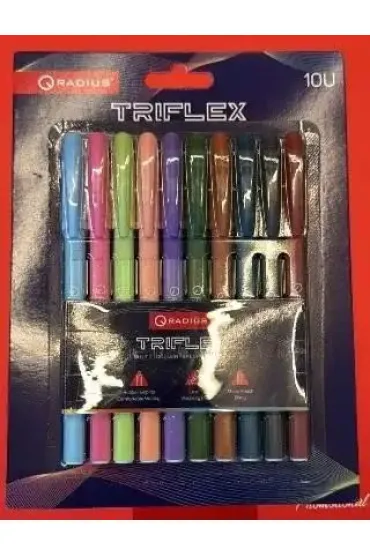 Radius Zestaw d�ugopis�w kulkowych Tri Flex 10 szt.