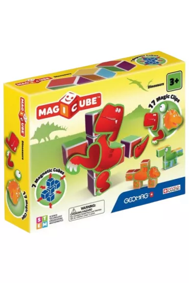 Magicube. Klocki magnetyczne. Dinozaury