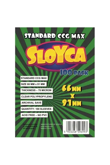 Koszulki Standard CCG MAX 66x91mm (100 szt) Sloyca