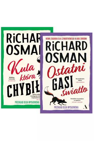 Pakiet Czwartkowy Klub Zbrodni. Tomy 3-4: Kula, kt�ra chybi�a, Ostatni gasi �wiat�o - Richard Osman