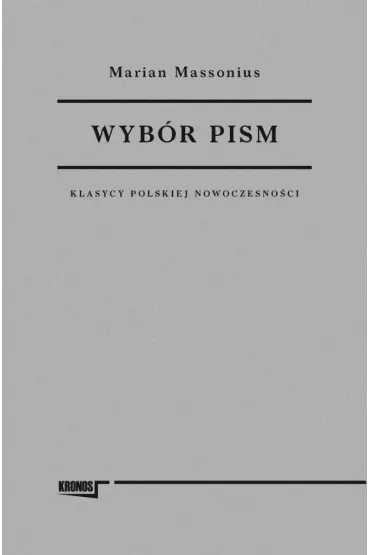 Wyb�r Pism - Marian  Massonius