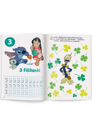 Disney uczy Stitch �wiczenia z naklejkami cyfry UDN-9306