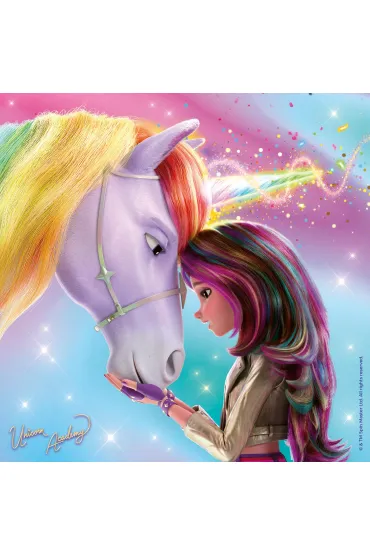 Puzzle dla dzieci 3x49 el. Unicorn Academy Ravensburger