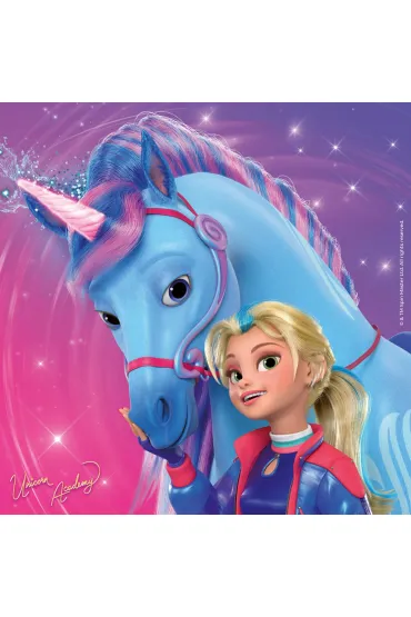 Puzzle dla dzieci 3x49 el. Unicorn Academy Ravensburger