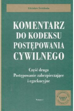 Komentarz do Kodeksu post�powania cywilnego - �wieboda Zdzis�aw - Zdzis�aw �wieboda