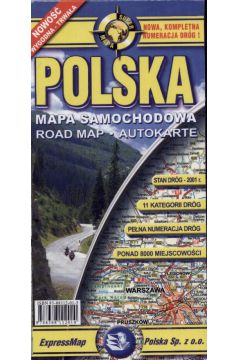 Polska mapa samochodowa