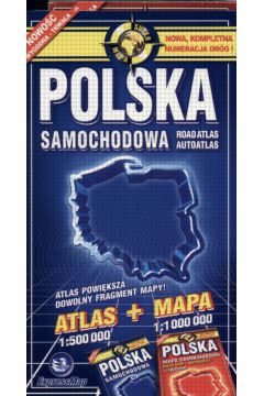 Polska - atlas drogowy + mapa