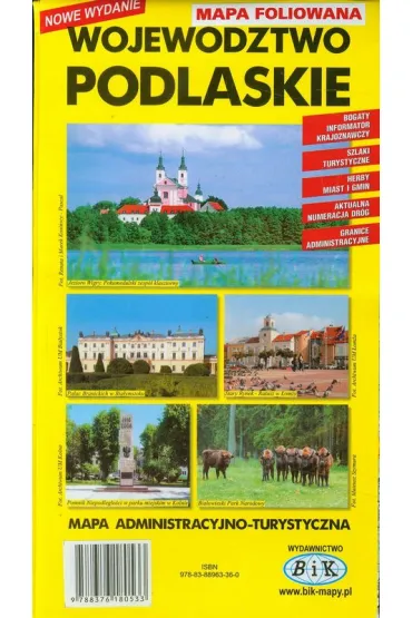 Mapa administracyjno-turystyczna Wojew�dztwo podlaskie 1:250 000