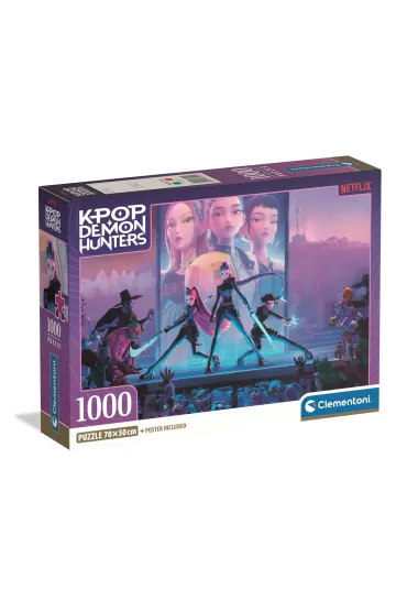 Puzzle 1000 Compact K-pop Demon Hunters Clementoni