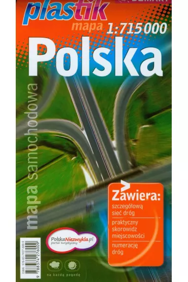 Mapa samochodowa Polska 1:715 000