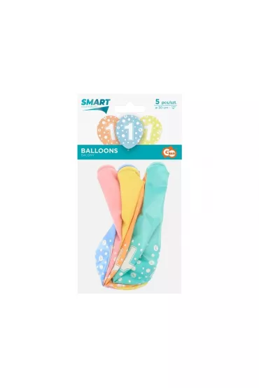 Godan Balony cyfra 1 mix 30cm