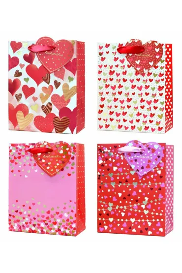 Kukartka Torba QM serduszka (17,7x22,8x9,8cm) mix