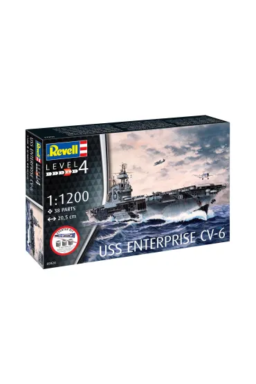 Revell Starter Kit 1:1200 USS Enterprise CV-6 REV-75824