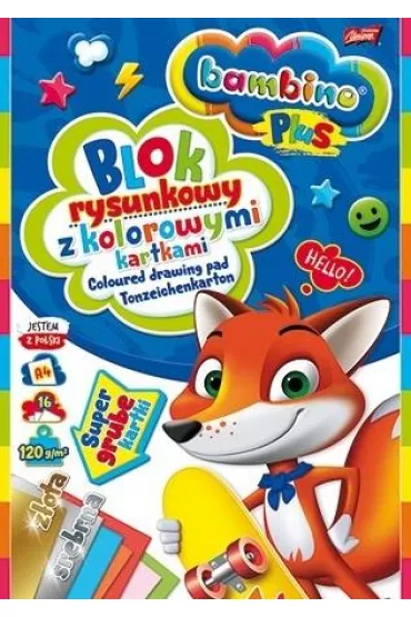 St. Majewski Blok rysunkowy z kolorowymi kartkami A4
