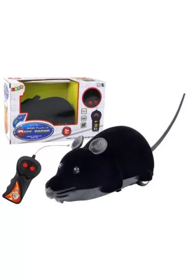 Mysz R/C z pilotem czarna LeanToys