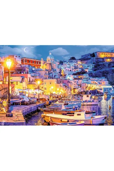 Puzzle 1000 el. Wyspa Procida noc�, W�ochy Trefl