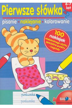 Pierwsze s��wka   pisanie, naklejanie, kolorowanie