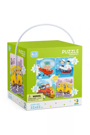 Puzzle 4w1 - Transport (12+16+20+24 el.) Dodo